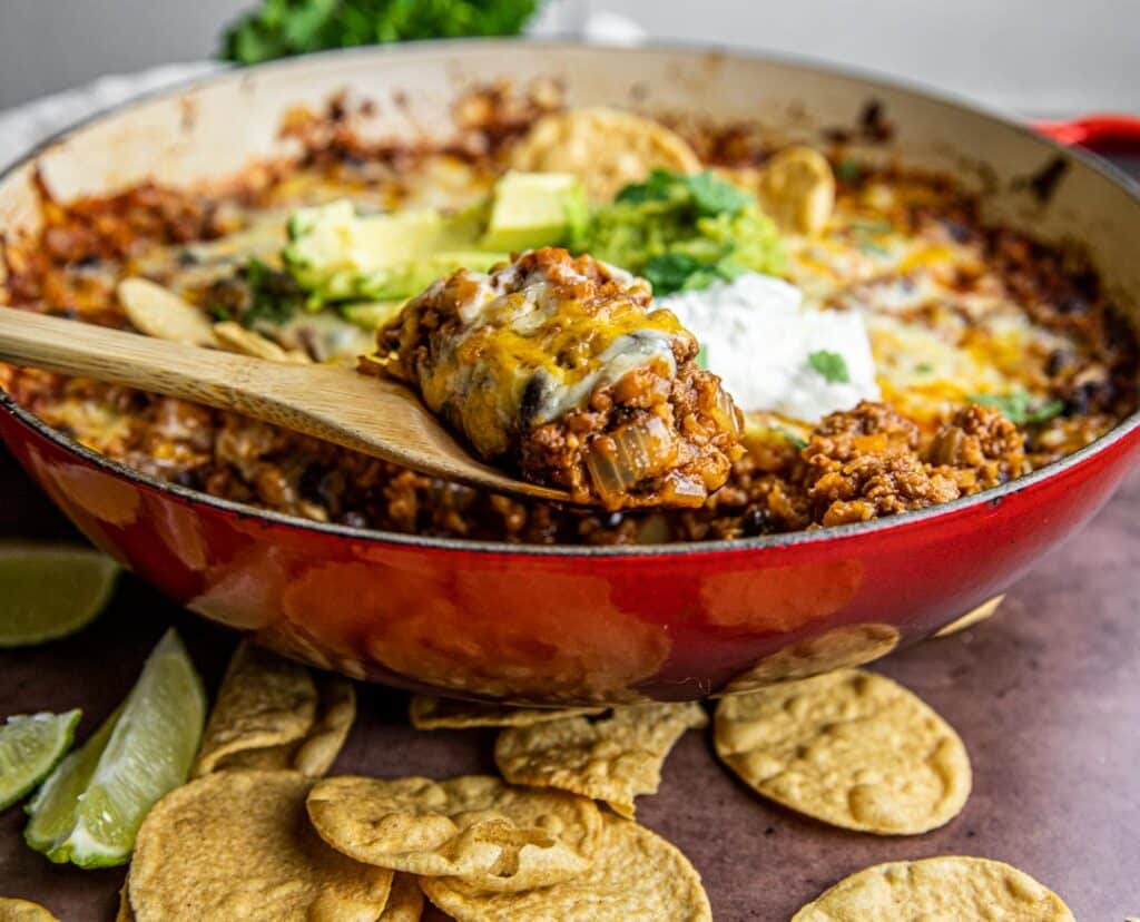 Mexican Cheesy Beef And Rice Skillet Gina Gibson